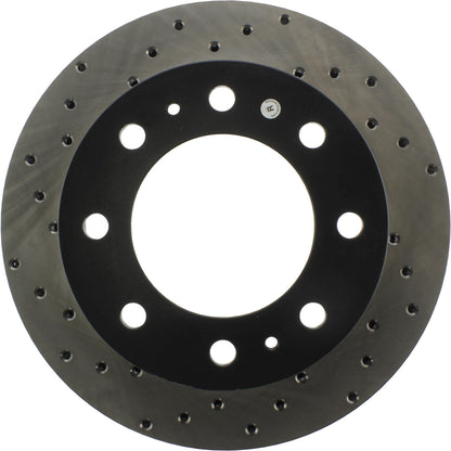 StopTech Sport Cross Drilled Brake Rotor; Front Right