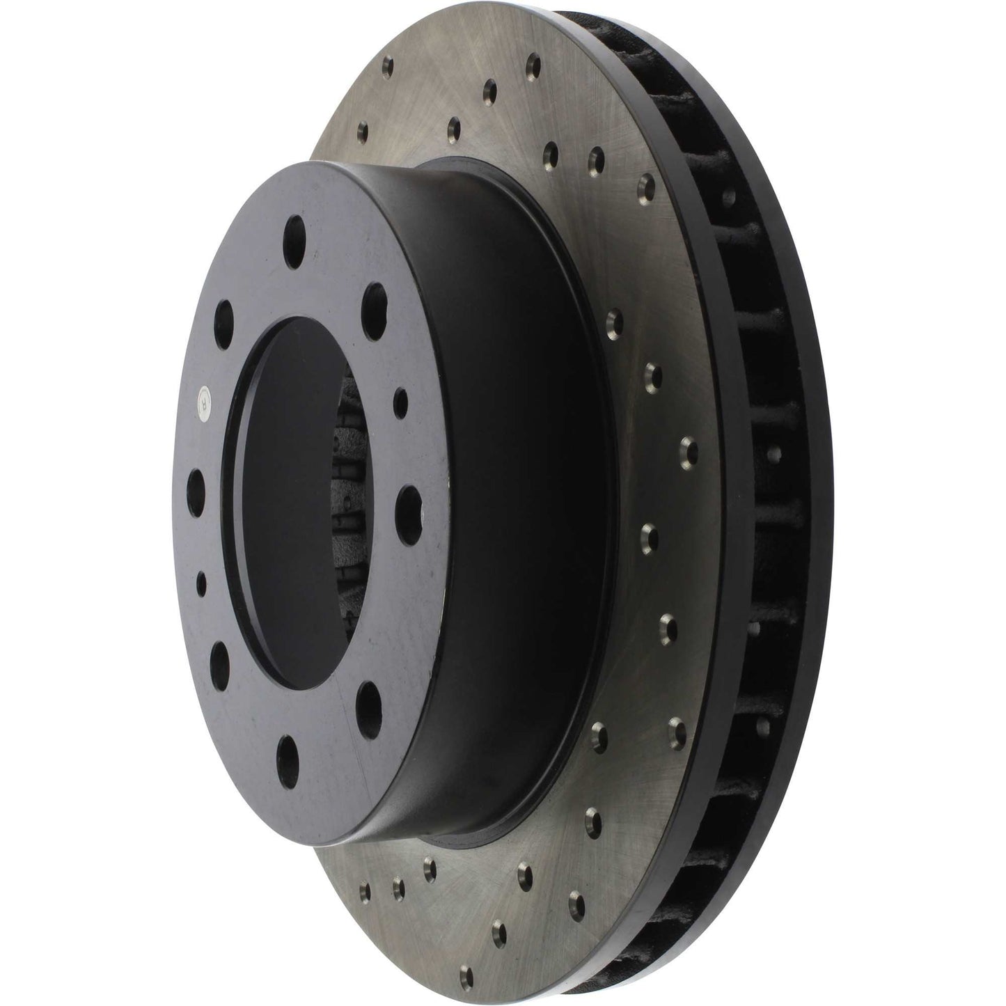 StopTech Sport Cross Drilled Brake Rotor; Front Right