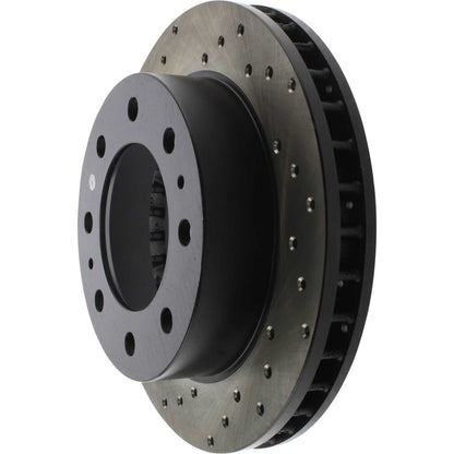 StopTech Sport Cross Drilled Brake Rotor; Front Right