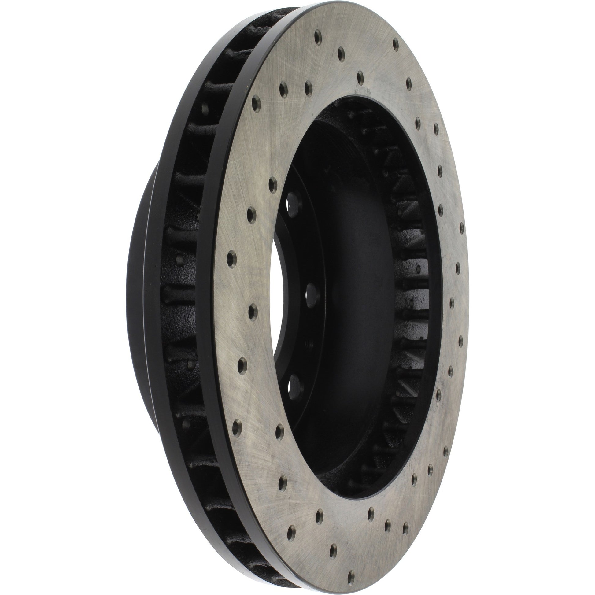 StopTech Sport Cross Drilled Brake Rotor; Front Right