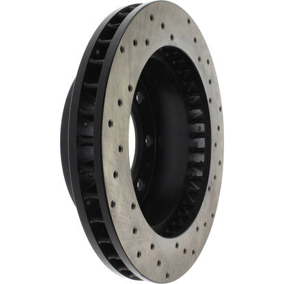 StopTech Sport Cross Drilled Brake Rotor; Front Right