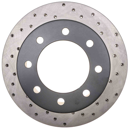 StopTech Sport Cryo Cross Drilled Brake Rotor; Rear Left