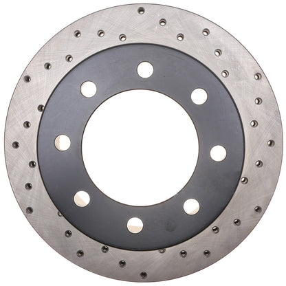 StopTech Sport Cryo Cross Drilled Brake Rotor; Rear Left