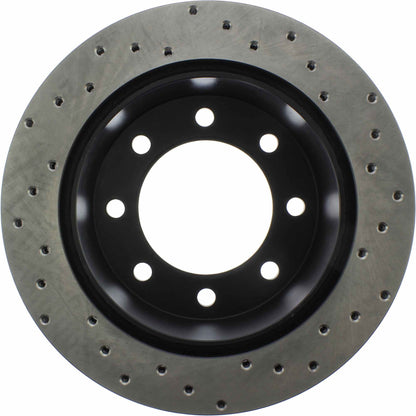 StopTech Sport Cryo Cross Drilled Brake Rotor; Rear Right
