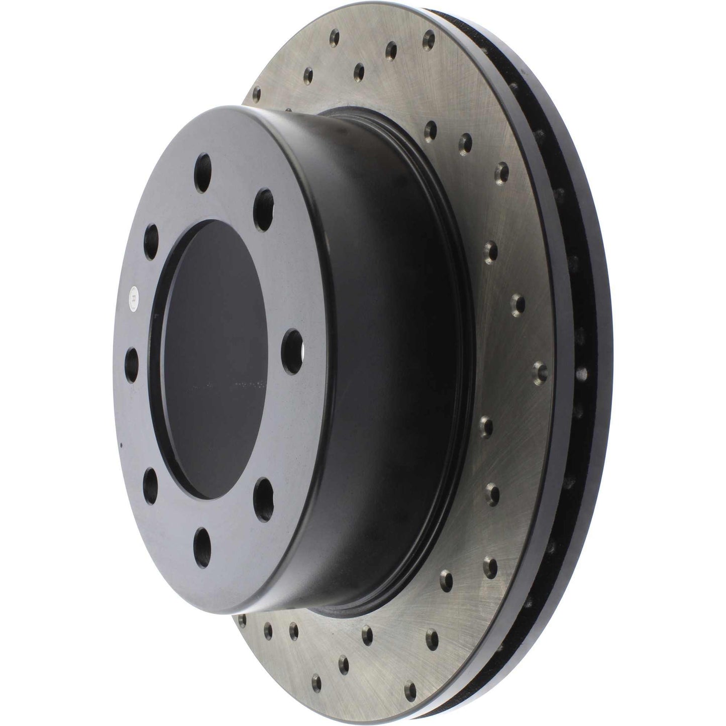 StopTech Sport Cross Drilled Brake Rotor; Rear Right