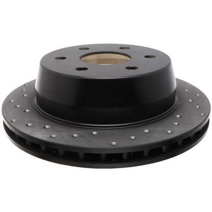 StopTech Sport Cross Drilled Brake Rotor; Rear Right