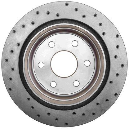 StopTech Sport Cross Drilled Brake Rotor; Rear Right