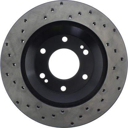 StopTech Sport Cryo Cross Drilled Brake Rotor; Front Left