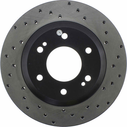 StopTech Sport Cryo Cross Drilled Brake Rotor; Front Left