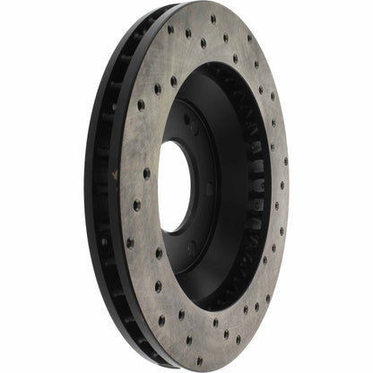 StopTech Sport Cryo Cross Drilled Brake Rotor; Front Right