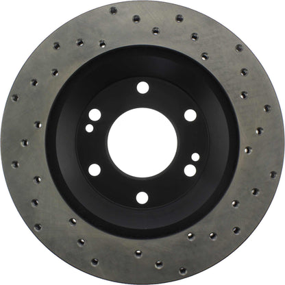 StopTech Sport Cross Drilled Brake Rotor; Front Right
