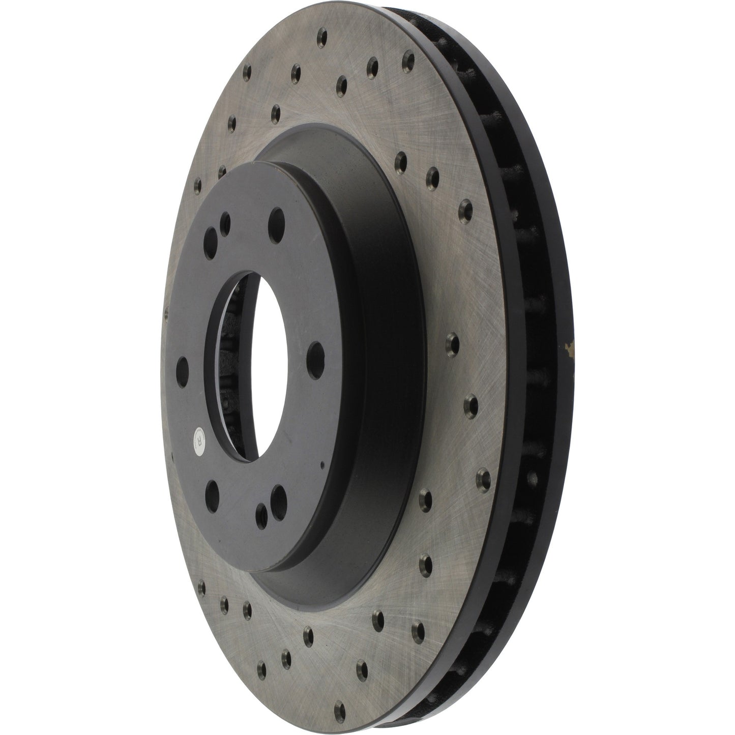 StopTech Sport Cross Drilled Brake Rotor; Front Right