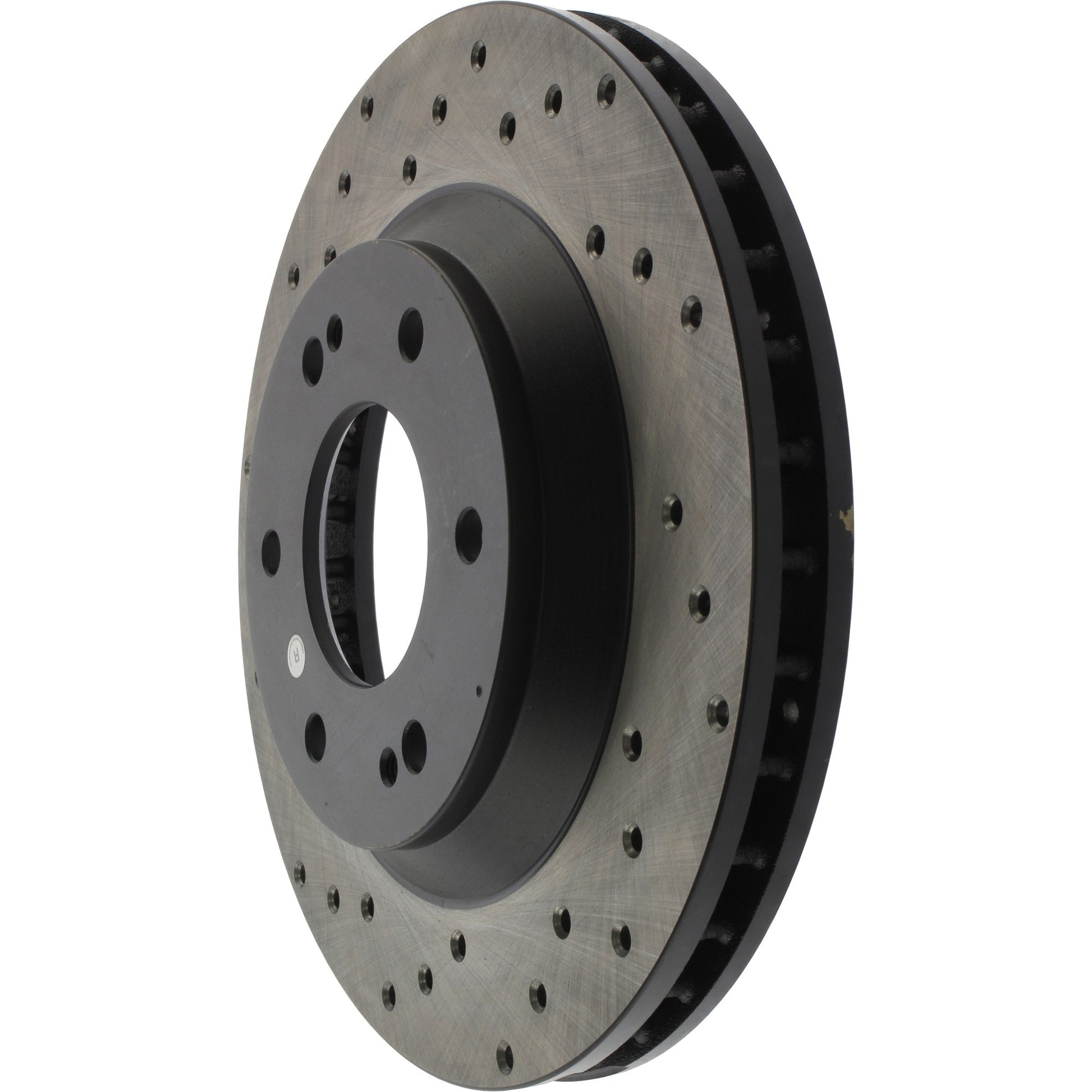 StopTech Sport Cross Drilled Brake Rotor; Front Right