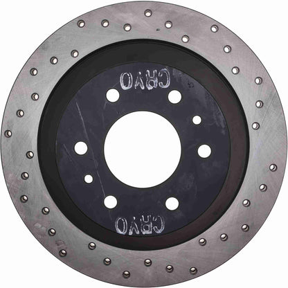 StopTech  Sport Cryo Cross Drilled Brake Rotor; Rear Left