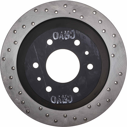 StopTech  Sport Cryo Cross Drilled Brake Rotor; Rear Left
