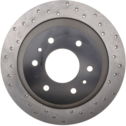 StopTech Sport Cross Drilled Brake Rotor; Rear Left