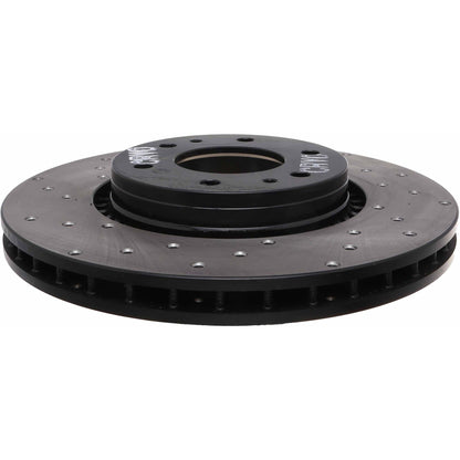StopTech Sport Cryo Cross Drilled Brake Rotor; Front Left