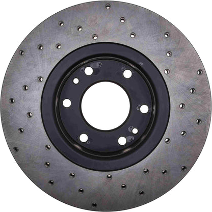 StopTech Sport Cryo Cross Drilled Brake Rotor; Front Left