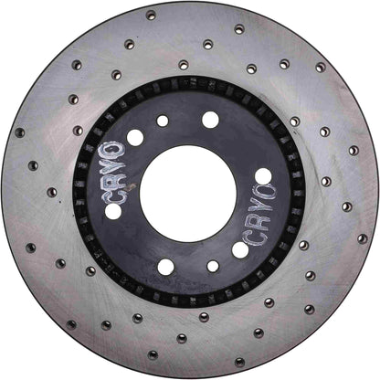 StopTech Sport Cryo Cross Drilled Brake Rotor; Front Left