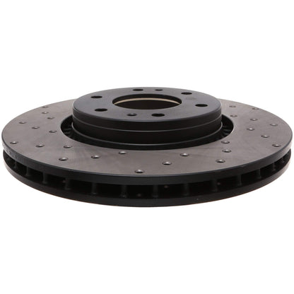 StopTech Sport Cryo Cross Drilled Brake Rotor; Front Right