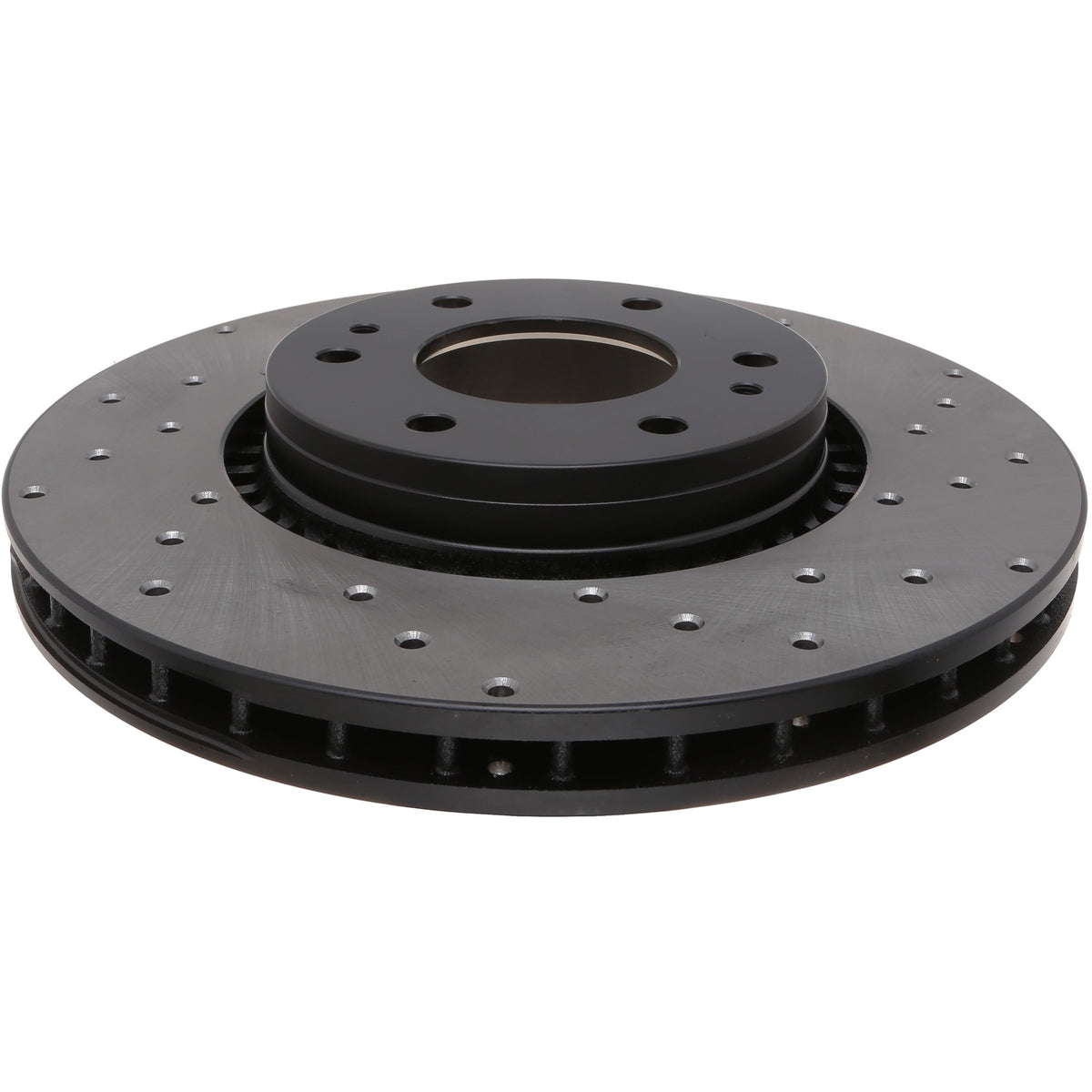 StopTech Sport Cross Drilled Brake Rotor; Front Left