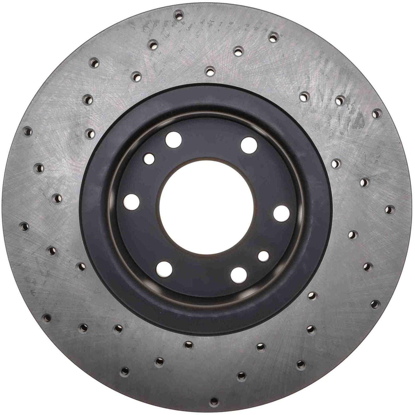 StopTech Sport Cross Drilled Brake Rotor; Front Left