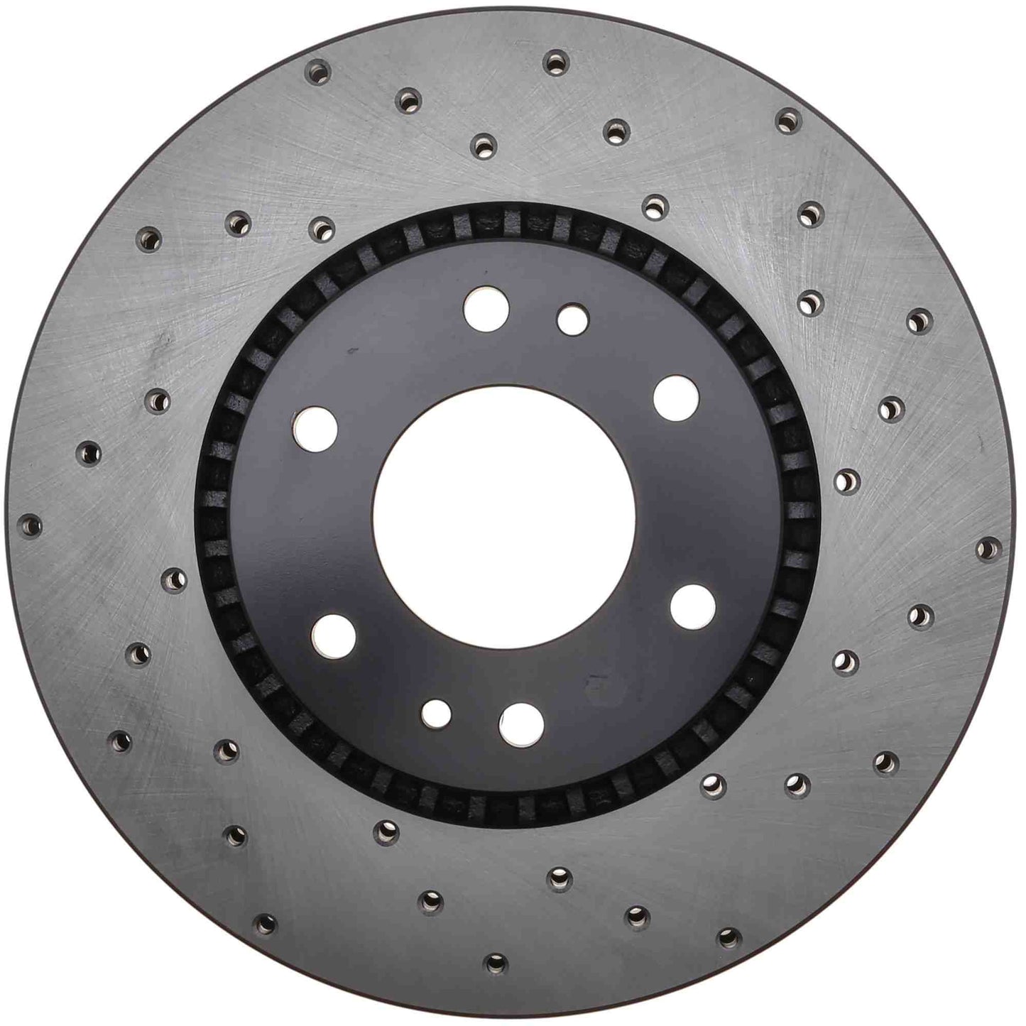 StopTech Sport Cross Drilled Brake Rotor; Front Left