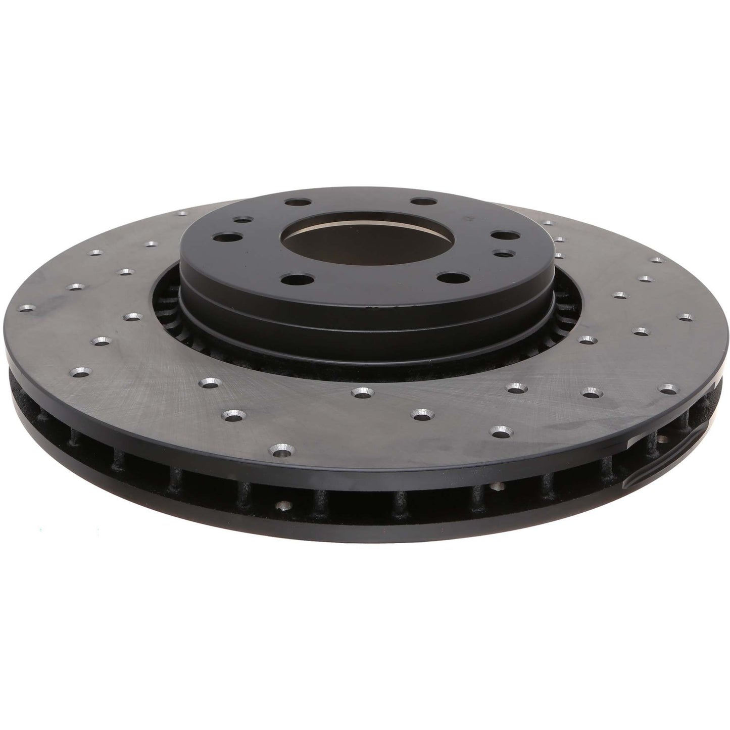 StopTech Sport Cross Drilled Brake Rotor; Front Right