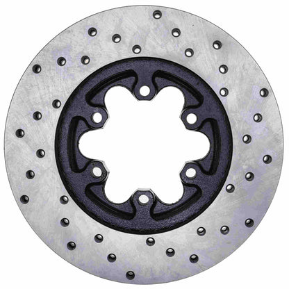 StopTech Sport Cross Drilled Brake Rotor; Front Right