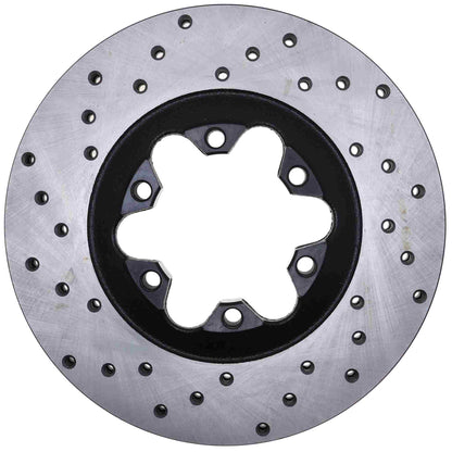 StopTech Sport Cross Drilled Brake Rotor; Front Right