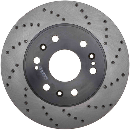 StopTech Sport Cryo Cross Drilled Brake Rotor; Front Left