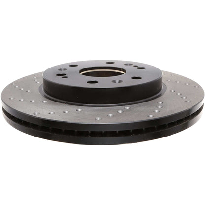 StopTech Sport Cryo Cross Drilled Brake Rotor; Front Right