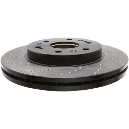StopTech Sport Cryo Cross Drilled Brake Rotor; Front Right