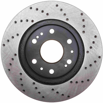 StopTech Sport Cryo Cross Drilled Brake Rotor; Front Right