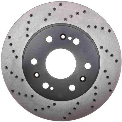 StopTech Sport Cryo Cross Drilled Brake Rotor; Front Right