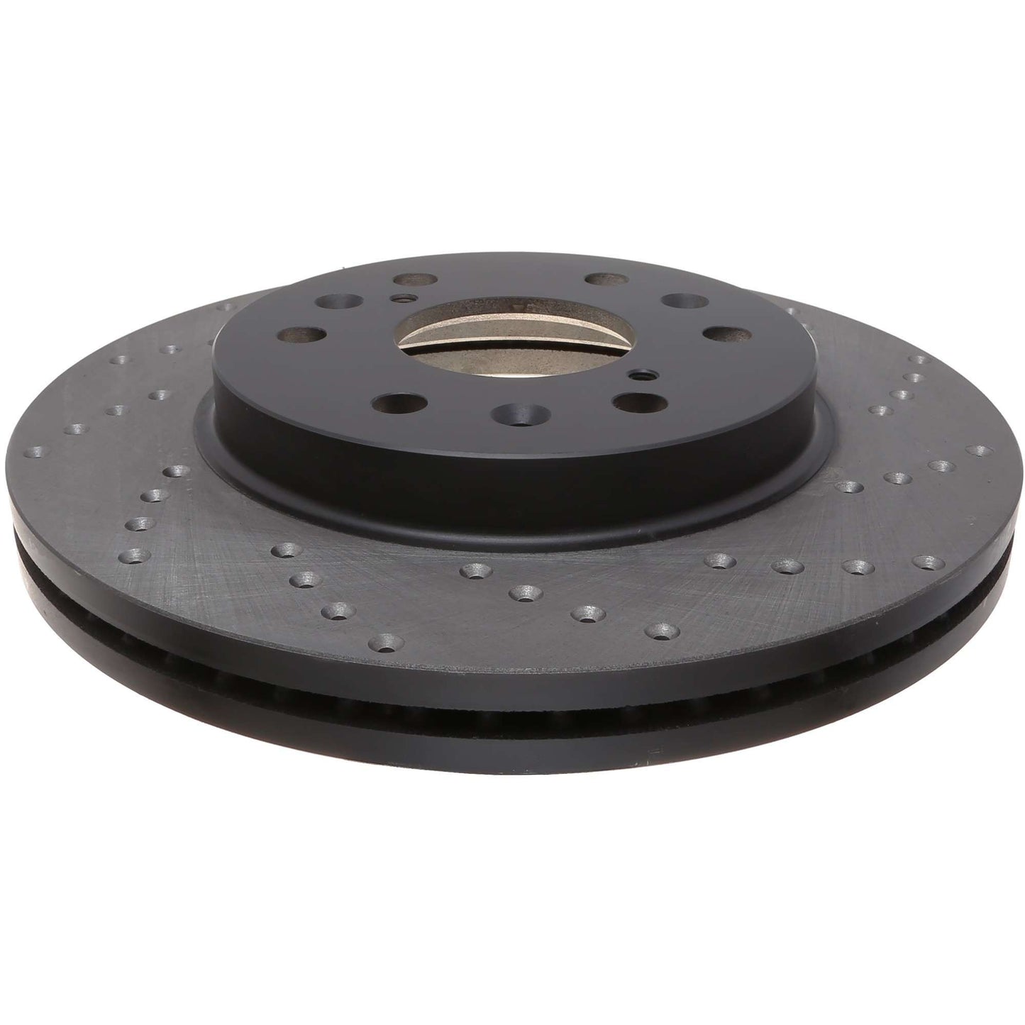 StopTech Sport Cross Drilled Brake Rotor; Front Left