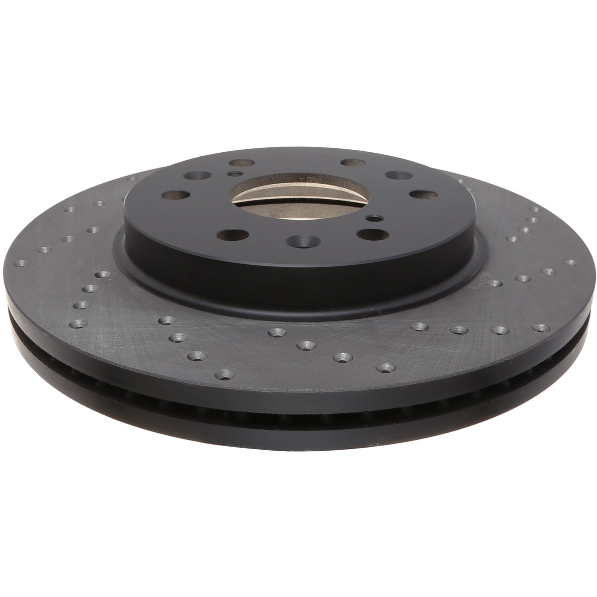 StopTech Sport Cross Drilled Brake Rotor; Front Left