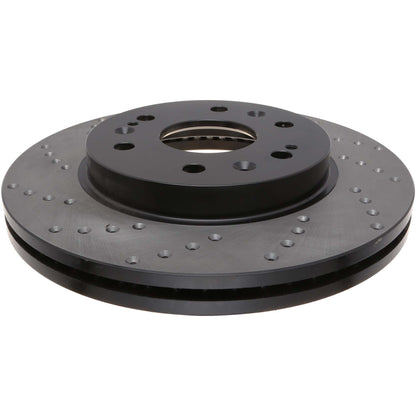 StopTech Sport Cross Drilled Brake Rotor; Front Right