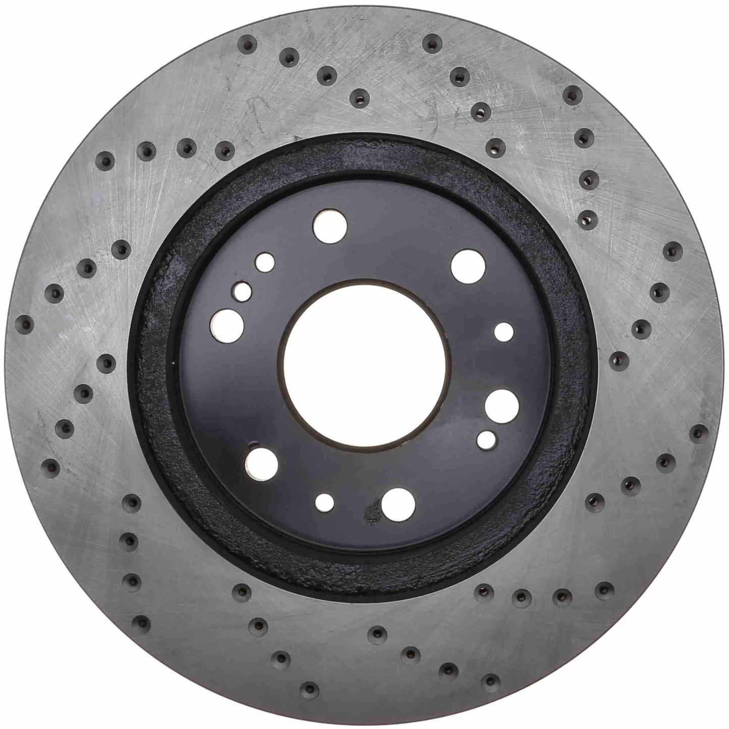 StopTech Sport Cross Drilled Brake Rotor; Front Right