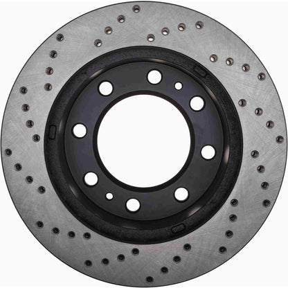 StopTech Sport Cryo Cross Drilled Brake Rotor; Front Left