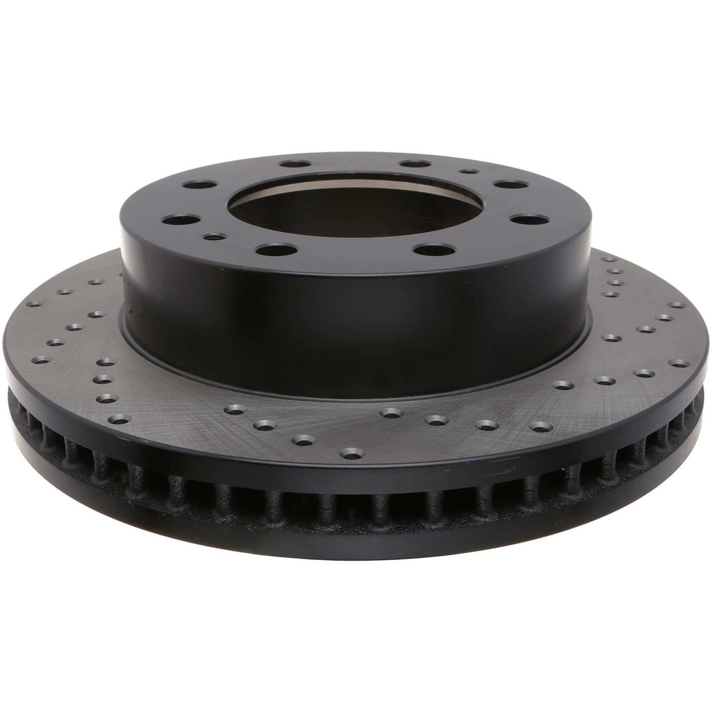 StopTech Sport Cross Drilled Brake Rotor; Front Left
