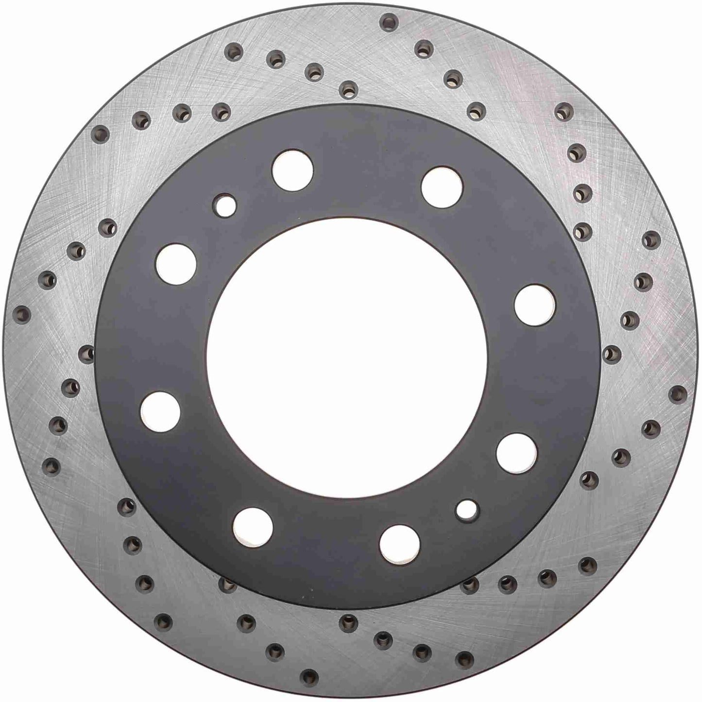 StopTech Sport Cross Drilled Brake Rotor; Front Left