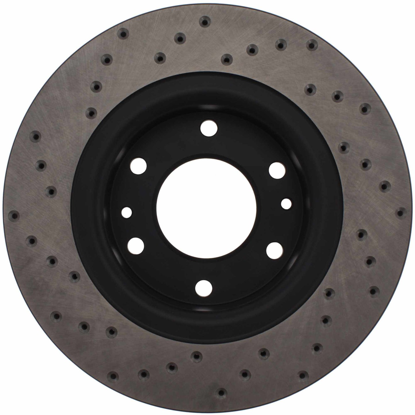 StopTech Sport Cross Drilled Brake Rotor; Front Left