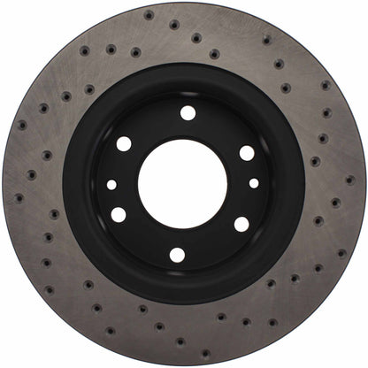 StopTech Sport Cross Drilled Brake Rotor; Front Right