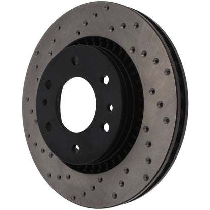 StopTech Sport Cross Drilled Brake Rotor; Front Right
