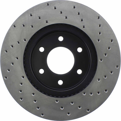 StopTech Sport Cryo Cross Drilled Brake Rotor; Front Right