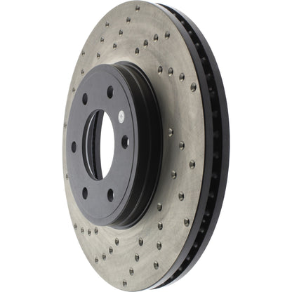 StopTech Sport Cryo Cross Drilled Brake Rotor; Front Right