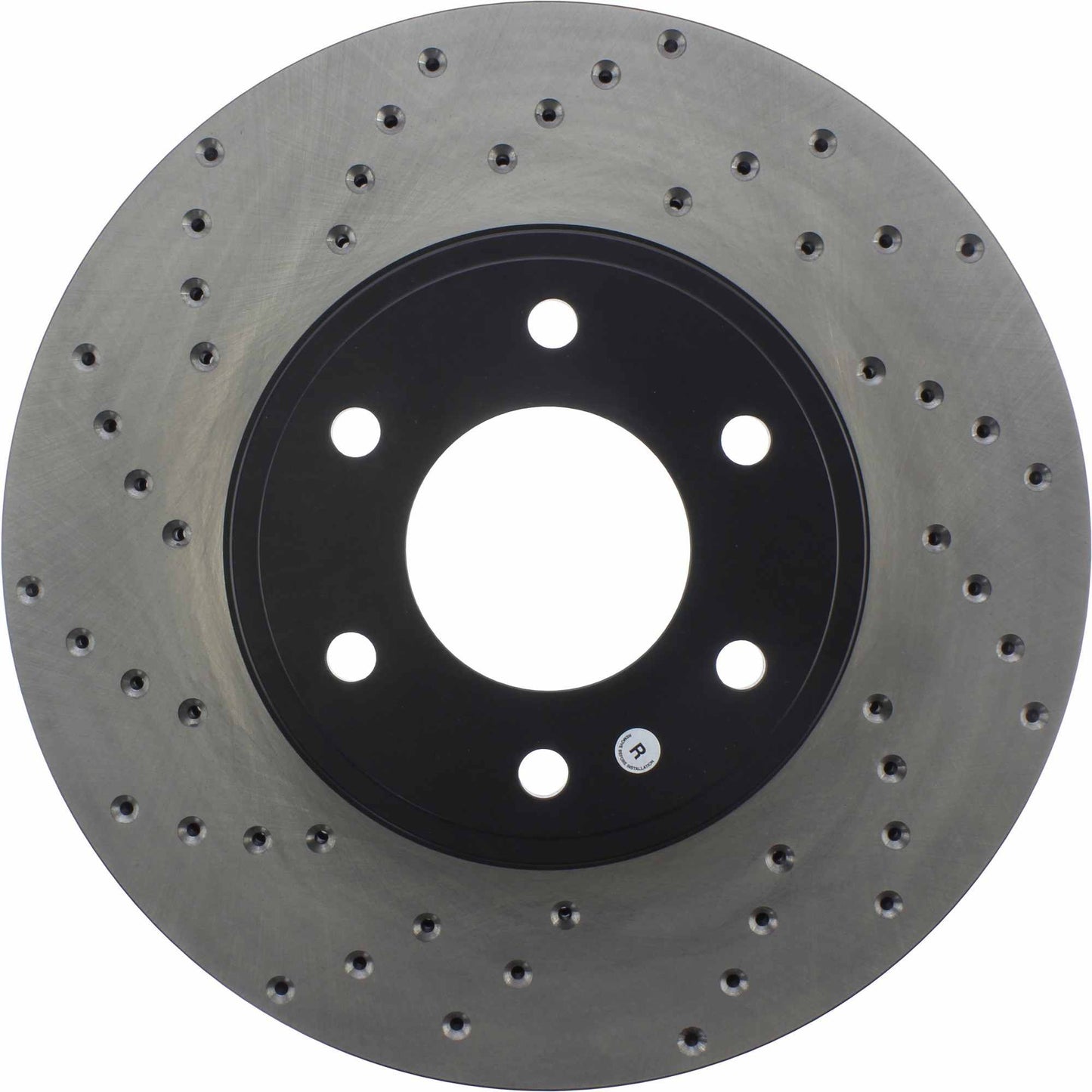 StopTech Sport Cross Drilled Brake Rotor; Front Right