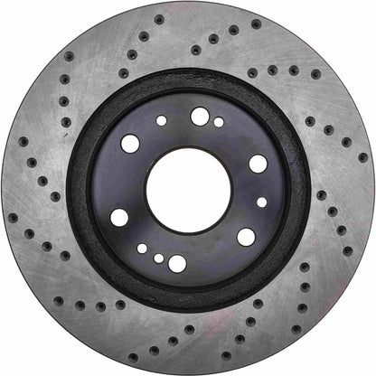 StopTech  Sport Cryo Cross Drilled Brake Rotor; Rear Left