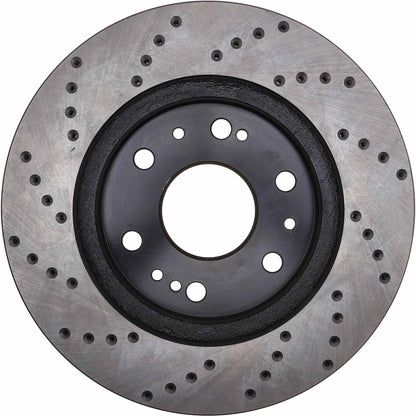 StopTech  Sport Cryo Cross Drilled Brake Rotor; Rear Left